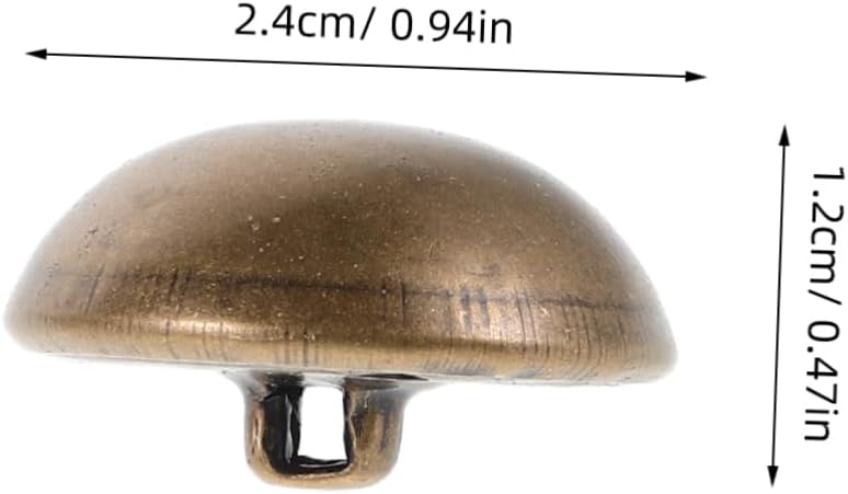 Vintage Mushroom Round Buttons 10pcs For Sewing Clothing And Coat - Image 2